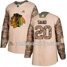 Adidas Maillot de Hockey Chicago Blackhawks Brandon Saad 20 2017-2018 Camo Veterans Day Practice Authentic - Homme